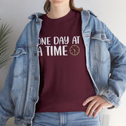 One Day at a Time Unisex Heavy Cotton Tee