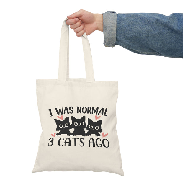 3 Cats Ago Natural Tote Bag